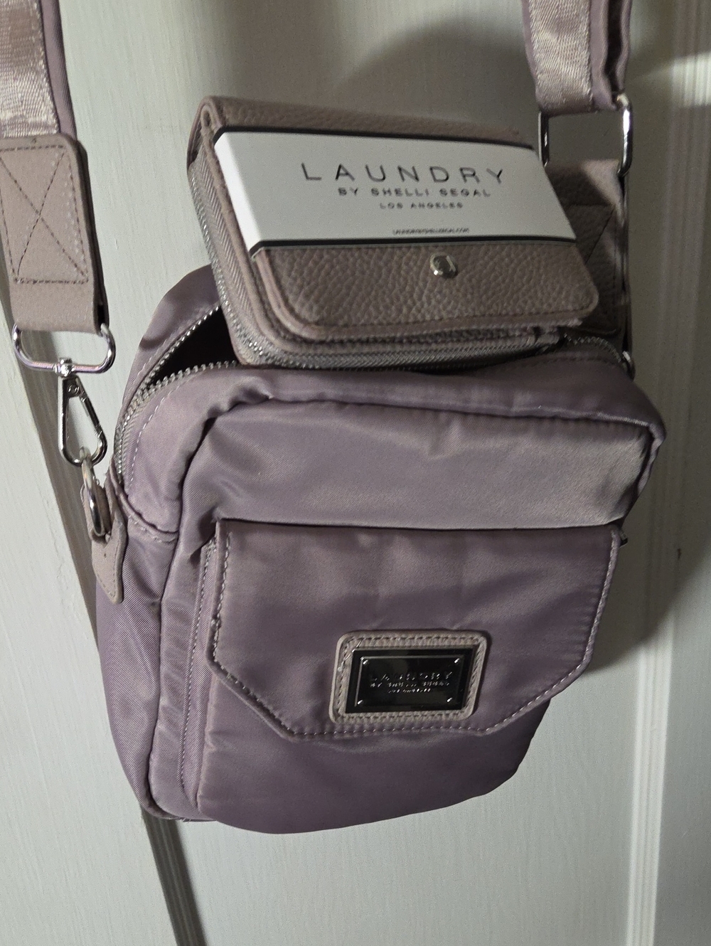Laundry By Shelli Segal Mauve Crossbody Bag